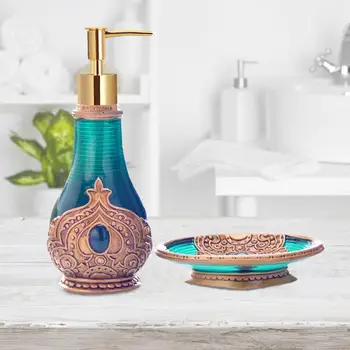 

Two-piece Creative European-style Wash Liquid Storage Bottle Bathroom Hand Sanitizer Bottle Soap Box Cleaning Supplies For Home