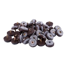 New 40Pcs Furniture Glide,Screw-On Felt Pad Slider Floor Protector for Wooden Leg Feet Of Chair Table Sofa(Φ24Mm or 0.95 Inch)(China)