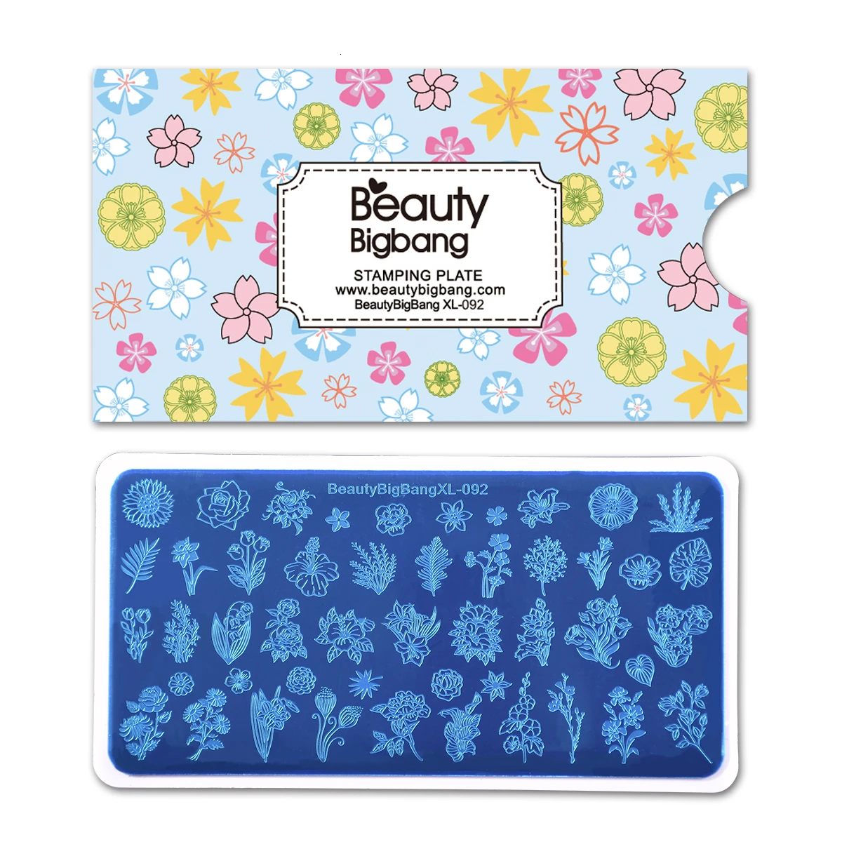 BeautyBigBang пластины для штамповки ногтей шаблон Цветок Трава лист прессформа нержавеющая сталь штамп дизайн ногтей Изображение Штамповка шаблон