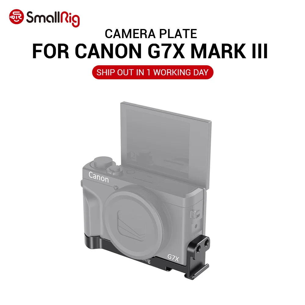 Gadget Place Handle with Thumb Screw for Canon EOS M5 M10 M3 M PowerShot G9X Mark II G7X G5X