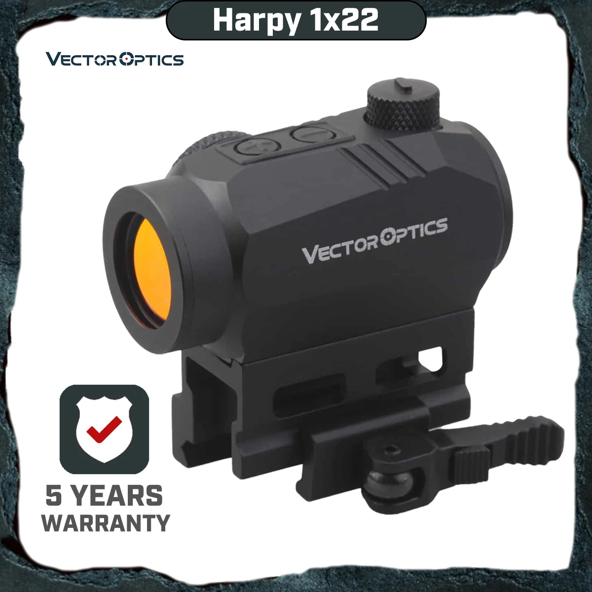 Прицел для оптики Vector Harpy 1x22 Red Dot с QD Riser Picatinny Mount|Оптические прицелы| |