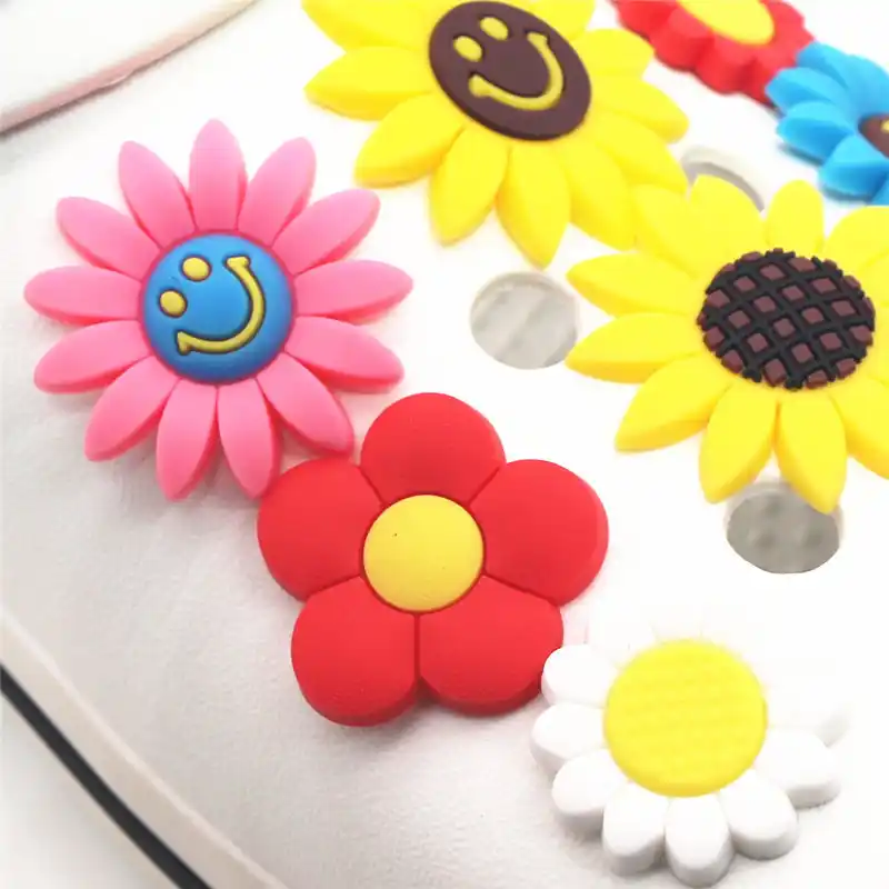croc charms sunflower