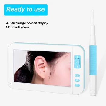 

HD Otoscope Ear Microscope With Earpick Endoscope Plug And Play 3.9mm 720P 6 LED Lights Visual Inspection Camera Cleaning