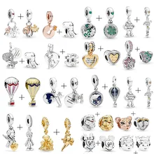 2 шт./лот, вращающиеся земные бусины в виде динозавра Simba, браслет Pandora, ожерелье для женщин, ювелирные изделия, аксессуары для ювелирных изделий