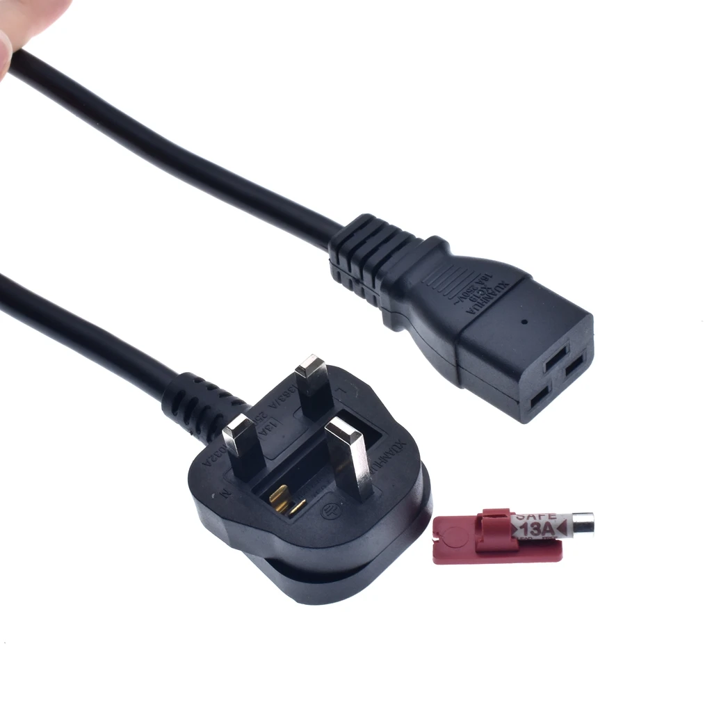 Удлинительный шнур IEC 320 C19 в Сингапур Великобритания 3 зубца для PDU подключен к C20