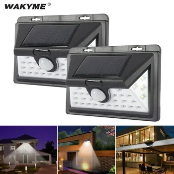 

WAKYME 32 LED Solar Light Outdoor Solar Lamp 2 Modes PIR Motion Sensor Wall Light Waterproof Solar Powered Sunlight for Garden