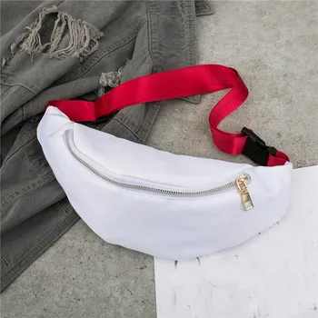 

Korea Women's Belt Bag Solid Zipper Messenger Bag Chest Bag Soft Waist Bag Phone Bag Waist Packs Fanny Pack Belt Bag Phone
