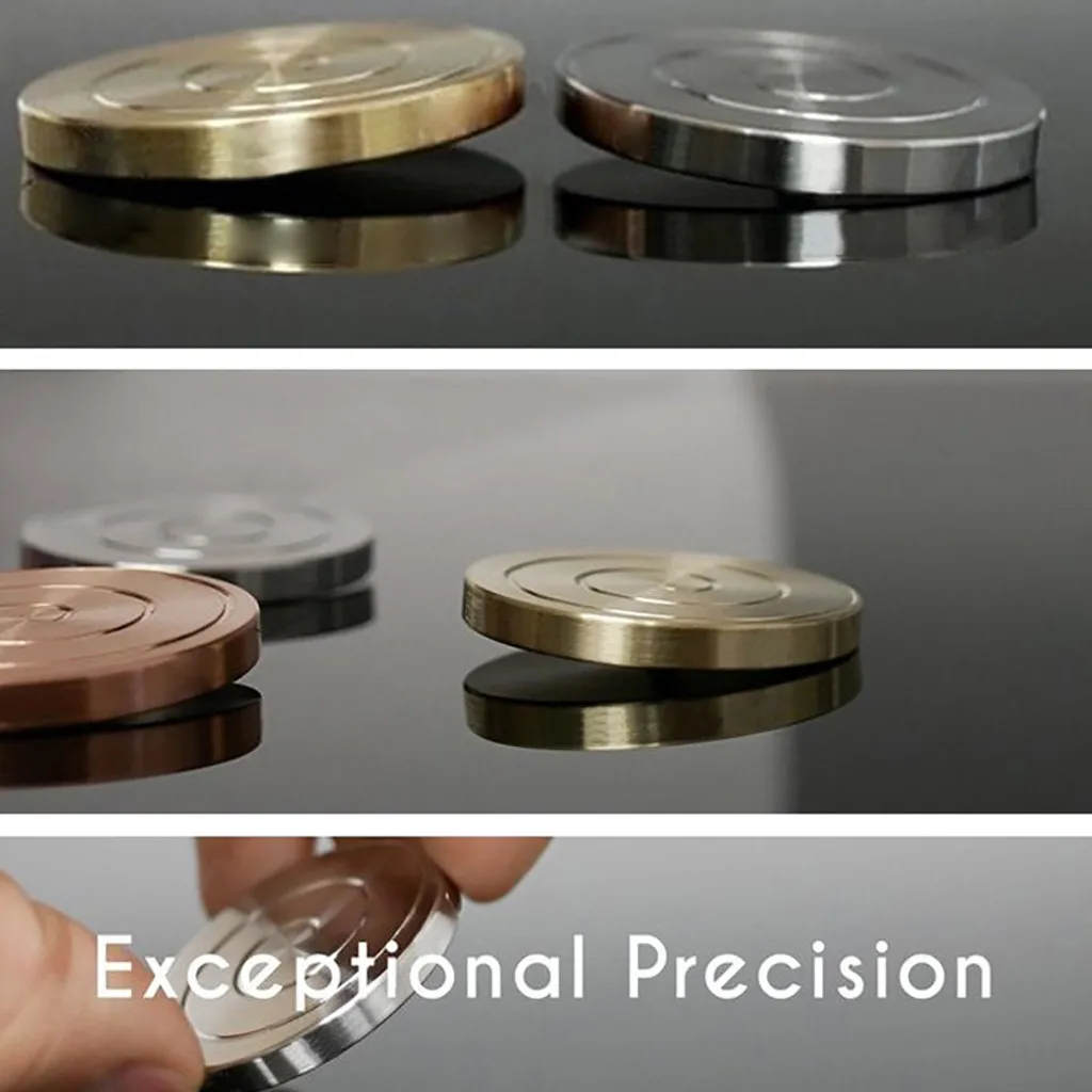 Настольный металлический трансферный Монетный гироскоп для снятия стресса внутренний подарок для творчества Настольный гироскоп металлический трансферный Монетный гироскоп