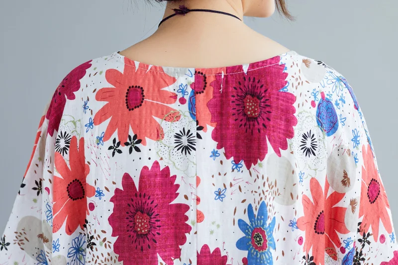 Женское летнее платье больших размеров, Boho платья 4XL 5XL 6XL, Полосатое хлопковое Макси-Платье рубашка, женское Свободное платье, Vestidos