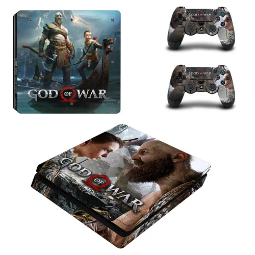 P4SQB0177 Игра God of War полное покрытие лицевые панели PS4 тонкая кожа Виниловая наклейка, стикер для Playstation 4 консоль и контроллер PS4 тонкая наклейка - Цвет: P4SQB0177