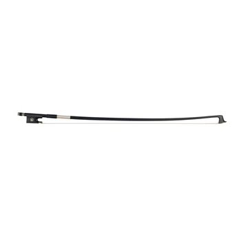 

Carbon Fiber Violin Bow for 4/4 Full Size Violin/Fiddle with Ebony Frog Black Horsehair Paris Eyes.