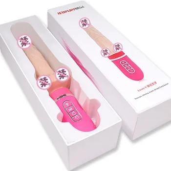 Cheap Fully Automatic Telescopic Heating Dildo Female Masturbation Gun AV Vibrator Stimulation Massage Adult Sex Toys