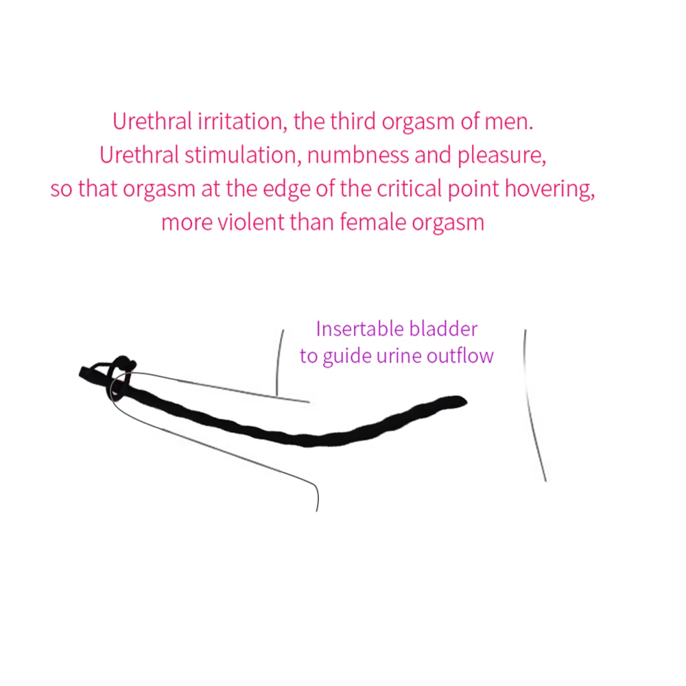 Sex Toys Urethral Dilators Soft Silicone Urethra Catheter Penis Plugs Masturbator Urethral Sounding Tube for Men