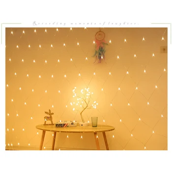 

LED Light String Mesh Curtain Christmas Outdoor LED Light String Night Light Window Christmas Fairy Lights Festival Lights