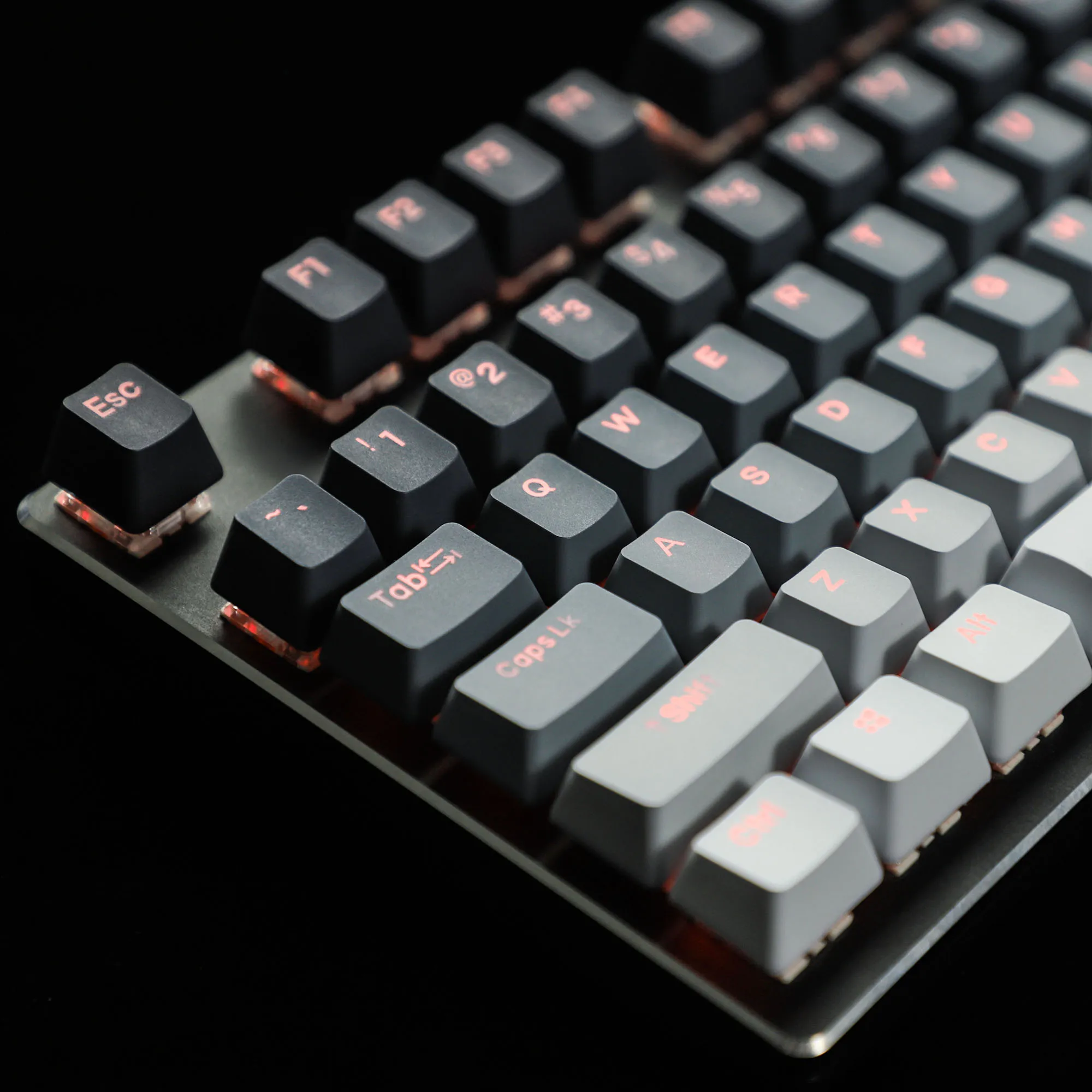 Duplo Tiro Polar Backlit Keycaps Gradiente Pbt Oem Perfil Keycap para Teclado Mecânico mx 124 Ymdk 104 87 84 68 - Imagem 3