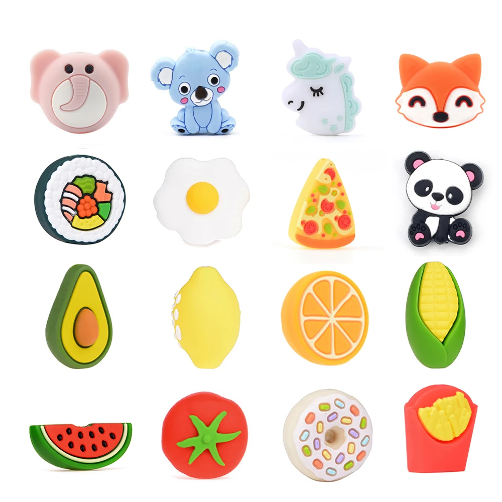 On Sale Gift-Accessories Baby-Teething Elephant Silicone Rodent-Toy Beads Diy Panda Food-Grade 1zWzZk9Oy