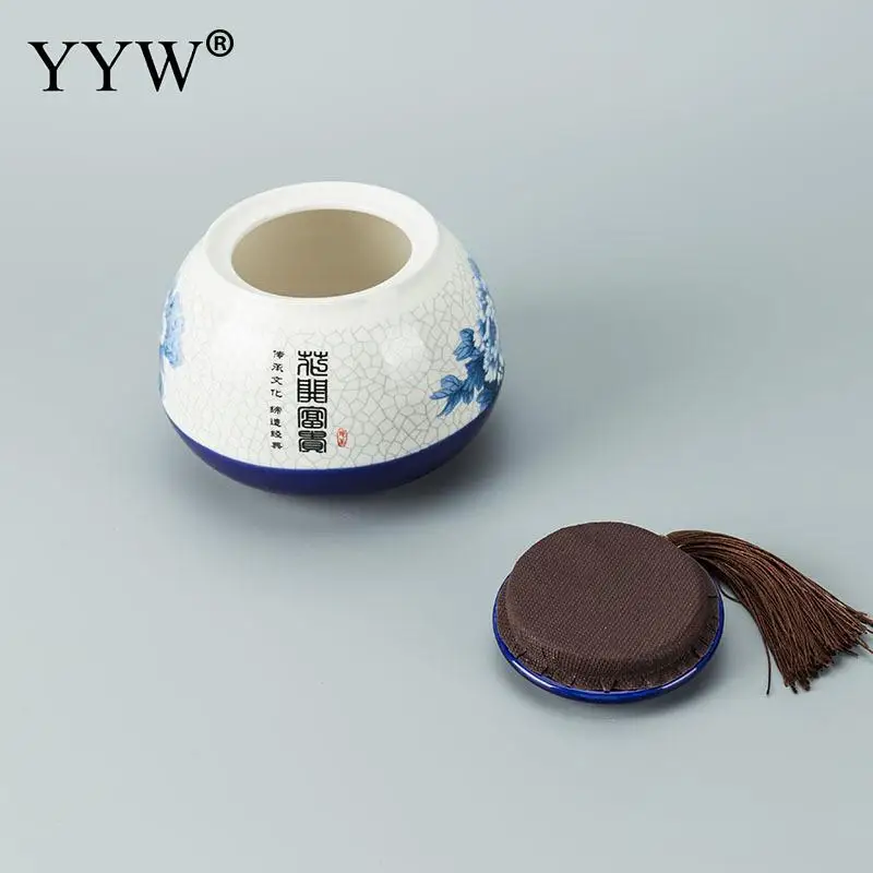 

Small Tea Box Canister Ceramic Bottle With Cap Kitchen Tea Container Storage Tin Can Snack Sugar Tea Organizer Jar Seal Bottle