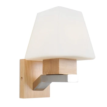 

Modern Single Head Wooden Wall Lamp Family Room Bedroom Walkway Lighting Decoration
