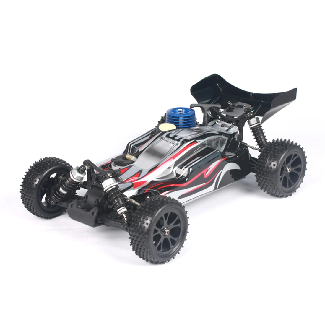 1:10 4WD Methanol Fuel Remote Control Off-Road Vehicle High Speed Model Car - Black