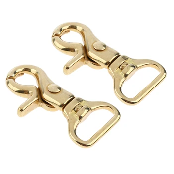 

2 Pack Antique Brass Lobster Clasps Bag Clip Trigger Swivel Hooks Jewelry Findings