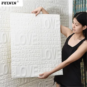 

3D letter Love pattern soft pack wall stickers studyroom diningroom bedroom weddinroom anti-collision foam PE wall stickers