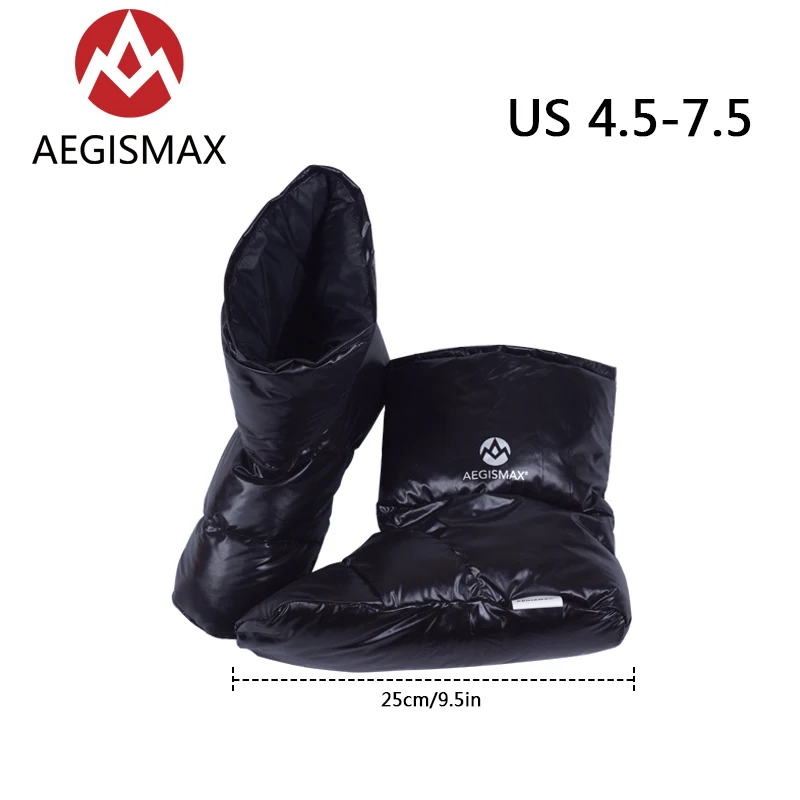 Black M AEGISMAX осенне-зимняя уличная Ультралегкая пуховая Крышка для ног, домашняя палатка, сохраняющая тепло, обувь, спальный мешок, аксессуар - Цвет: Black M