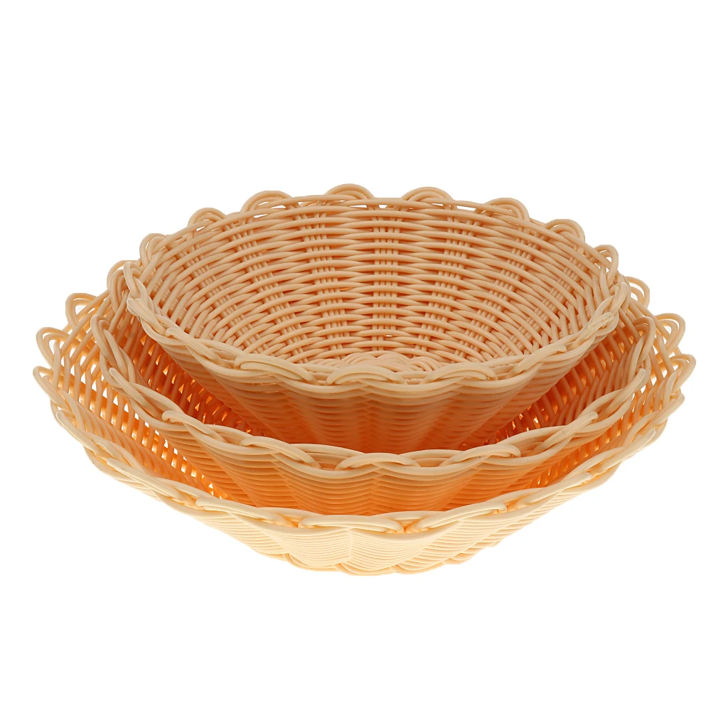 Food Snacks Basket For Chip Fries & Burger Woven Serving Basket
