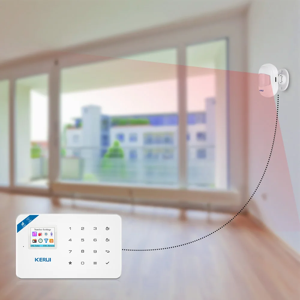 KERUI Wireless Mini Small Movable Angle Home Security Burglar PIR Infrared Motion Detector For G18 WIFI GSM Alarm System 2