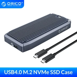 ORICO – boîtier de SSD LSDT M2 40Gbps NVME, adaptateur M.2 vers USB Type C 4.0 pour boîtier de disque SSD NVME PCIE M Key 