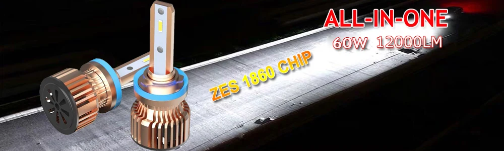 YOTONLIGHT H11 H7 H1 Светодиодная лампа Hb3 9005 Led H4 9006 Hb4 Светодиодная лампа для автомобильных фар H8 60 Вт 12000 лм дизайн все в одном 6000K 12V