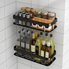 Bathroom Shelves No-drill Wall Mount Corner Shelf Shower Storage Rack Holder for WC Shampoo Organizer Bathroom Accessories 4