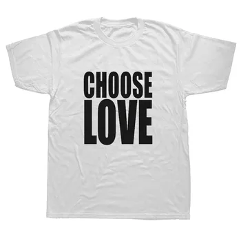 

Choose Love Valentines Funny T Shirts Men Summer Cotton Harajuku Short Sleeve O Neck Streetwear Black T-shirt