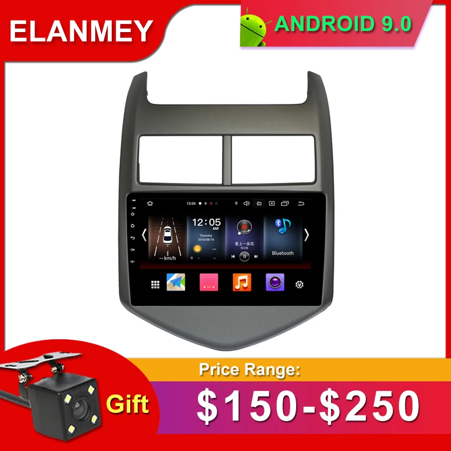Cheap Gift Camera Car Radio for Chevrolet AVEO 2010-2015 Android 9.0 GPS Navigation Bluetooth Touch screen Car Audio Stere Multimedia 0