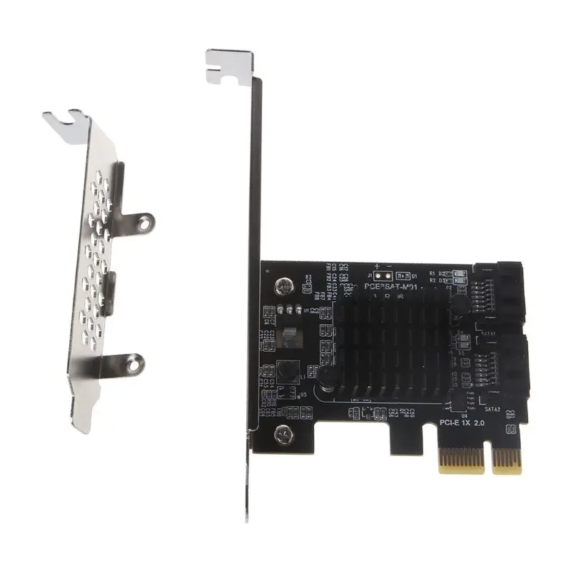 

PCI-E SATA 1X 4X 8X 16X Cards PCI Express to SATA3.0 2-Port Expansion Adapter