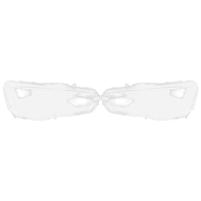 

2Pcs for Mitsubishi Lancer Ex 10-16 Headlight Transparent Lampshade Shell Headlights Lampshade head light lamp Glass Headlight L