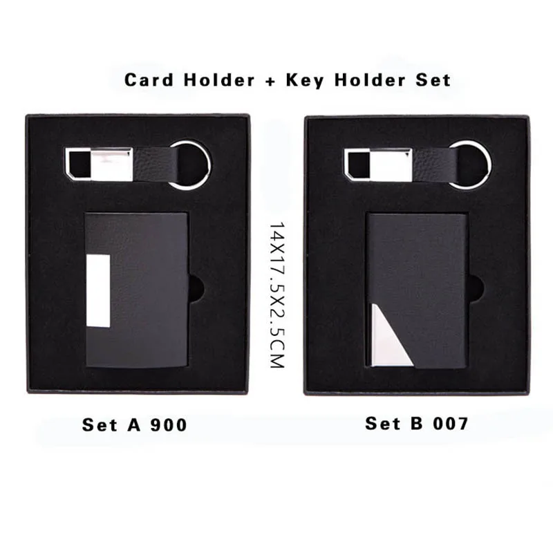 BISI GORO Подарочный держатель для карт набор RFID Чехол для карт с коробкой мужской держатель для ключей и женщин Умный кошелек многофункциональная Противоугонная коробка