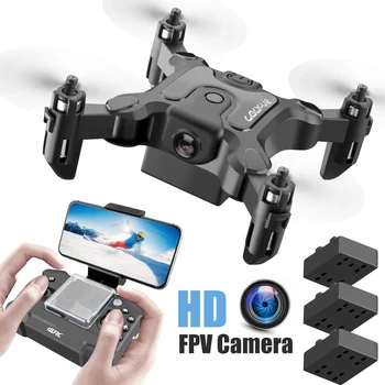 New Mini Drone V2 1080P HD Camera WiFi Fpv Air Pressure Altitude Hold Foldable Quadcopter RC Drone Kid Toy GIft 1