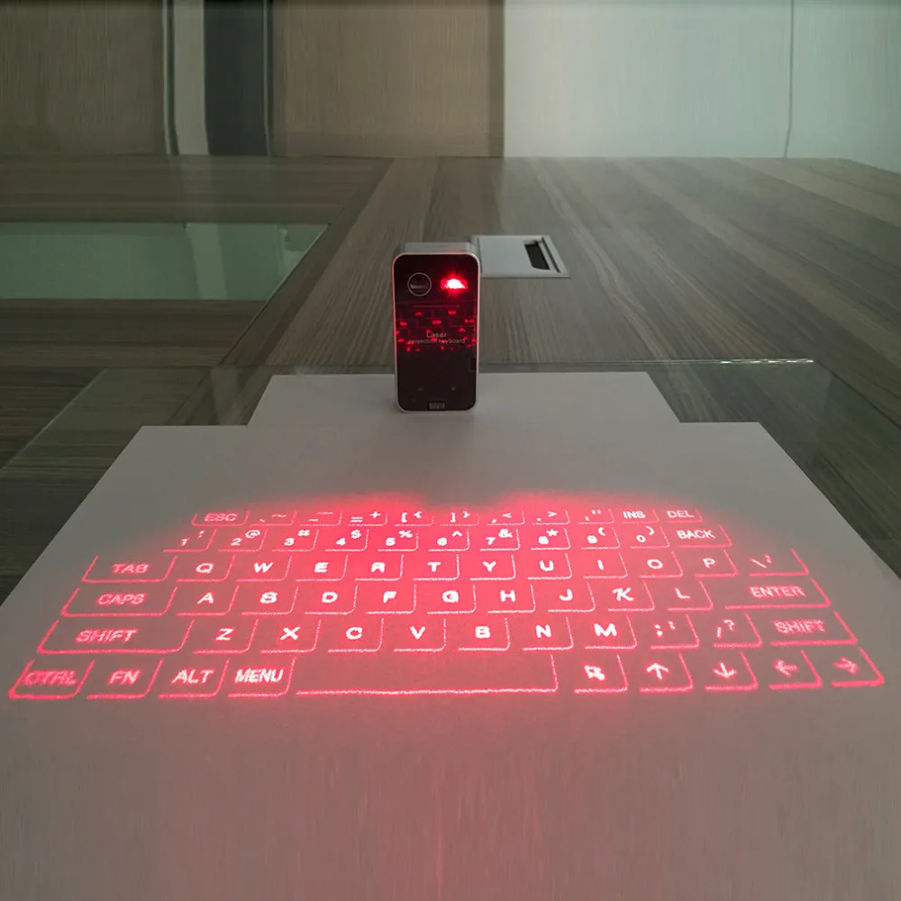 

Portable Bluetooth 3.0 Wireless Virtual Laser Keyboard Mini Bluetooth Projection Keyboard for Windows For Mobile Phones
