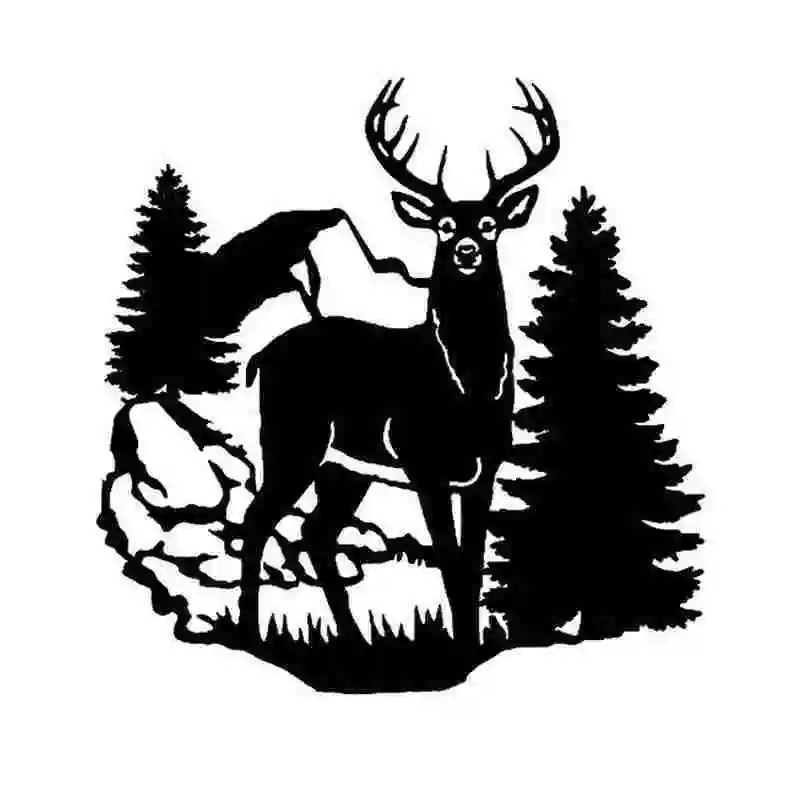 Pegatina Hunt Buck Decal Hunting Club Sticker Hollow Sticker Hunter Car Window Vinyl Decal Funny Poster Motorcycle