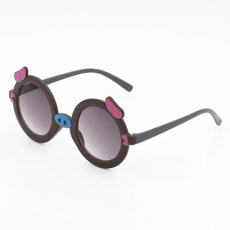 Минимальная форма милого кролика, гибкие детские солнцезащитные очки, Поляризационные детские защитные очки с покрытием, UV400, очки для младенцев - Цвет линз: cute pig sunglasses