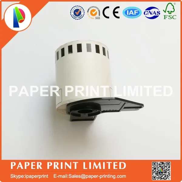 3 Refill рулона совместимый DK-22606 этикетка Желтая пленка с покрытием 62 мм* 15,24 м Непрерывная Совместимость для устройство для печатания этикеток DK-2606