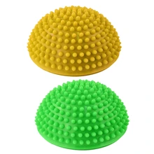 2 шт. Йога половина мяч физический фитнес прибор мяч для тренировки баланса Точка Массаж шаговые камни баланс стручки тренажерный зал Йога Пилатес