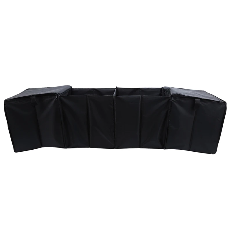 Folding Car Trunk Storage Bag Oxford Cloth Car Trunk Tidy Bag Organizer Storage Box With Cooler Bag Sundries Pouch