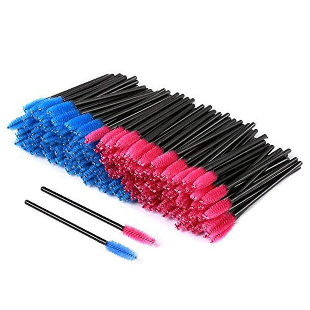 

1000pcs Disposable Eyelash Brush One-off Makeup Tools Colored eyelash extension Mascara brushes tools Wholesale Make Up Brush