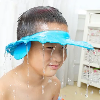 

Baby Shower Cap Waterproof Earmuff Kids Bath Cap Adjustable Infant CHILDREN'S Shampoo Cap CHILDREN'S Bathing Shower Cap