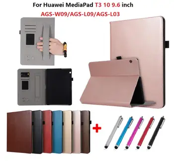

Founda PU Leather for Huawei MediaPad Media Pad T3 10 Case Tablet Cover AGS-W09 for Huawei T3 10 9.6 AGS-W09 AGS-L09 AGS-L03 Pen
