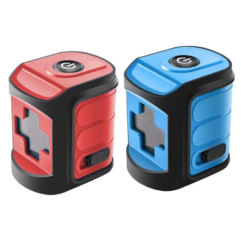 

2 Laser Level Instrument IP54 Waterproof Infrared Flexibility Stability Wear Resisting Vertical Horizontal Self-leveling Tool