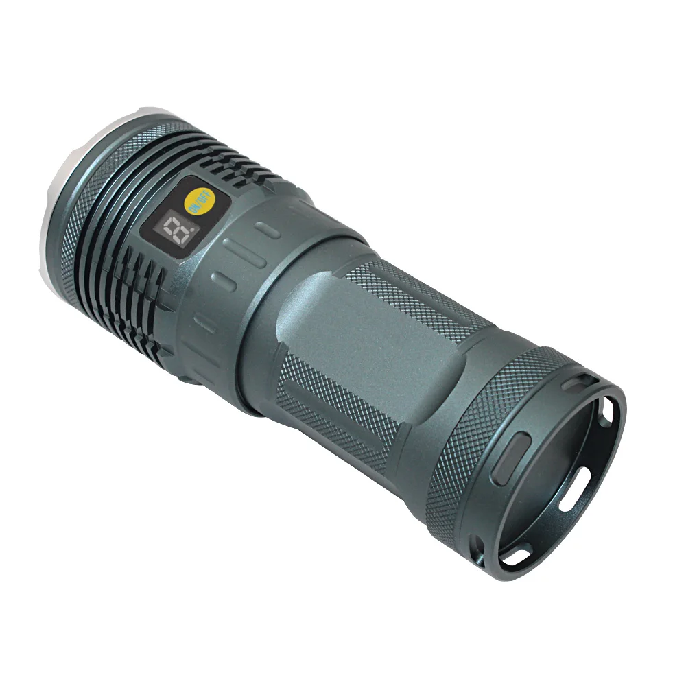 Portable LED Flashlight 16000 Lumens 18*T6 LED Torch Light Tactical Flashlight 3 Modes Powerful Linterna Lamp Light By 4*18650