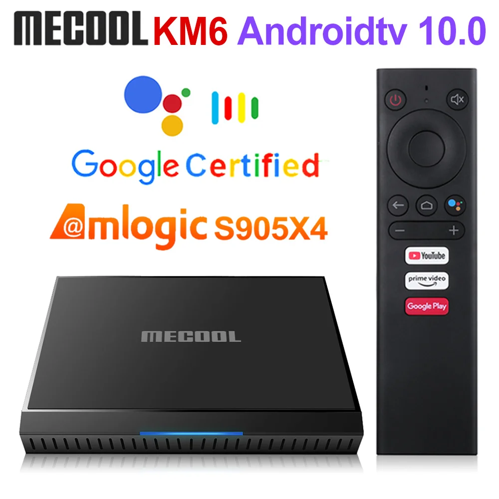 Caixa de tv Mecool Deluxe Edition Amlogic S905x4 Android 10 4g 64gb 32gb Google Certificado Suporte Wifi 6 Bt5.0 1000m Conjunto Caixa Superior Km6 - Image 4