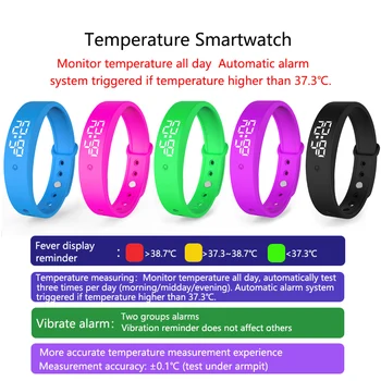 

Smart Watch Body Temperature Smartwatch Waterproof Precise Display Intelligent Vibration Reminder Monitoring Smart Wristband